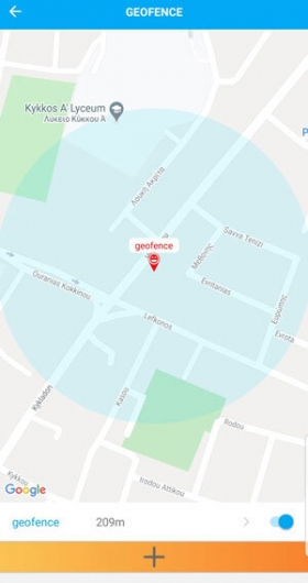 Geofence with the HandyWatch